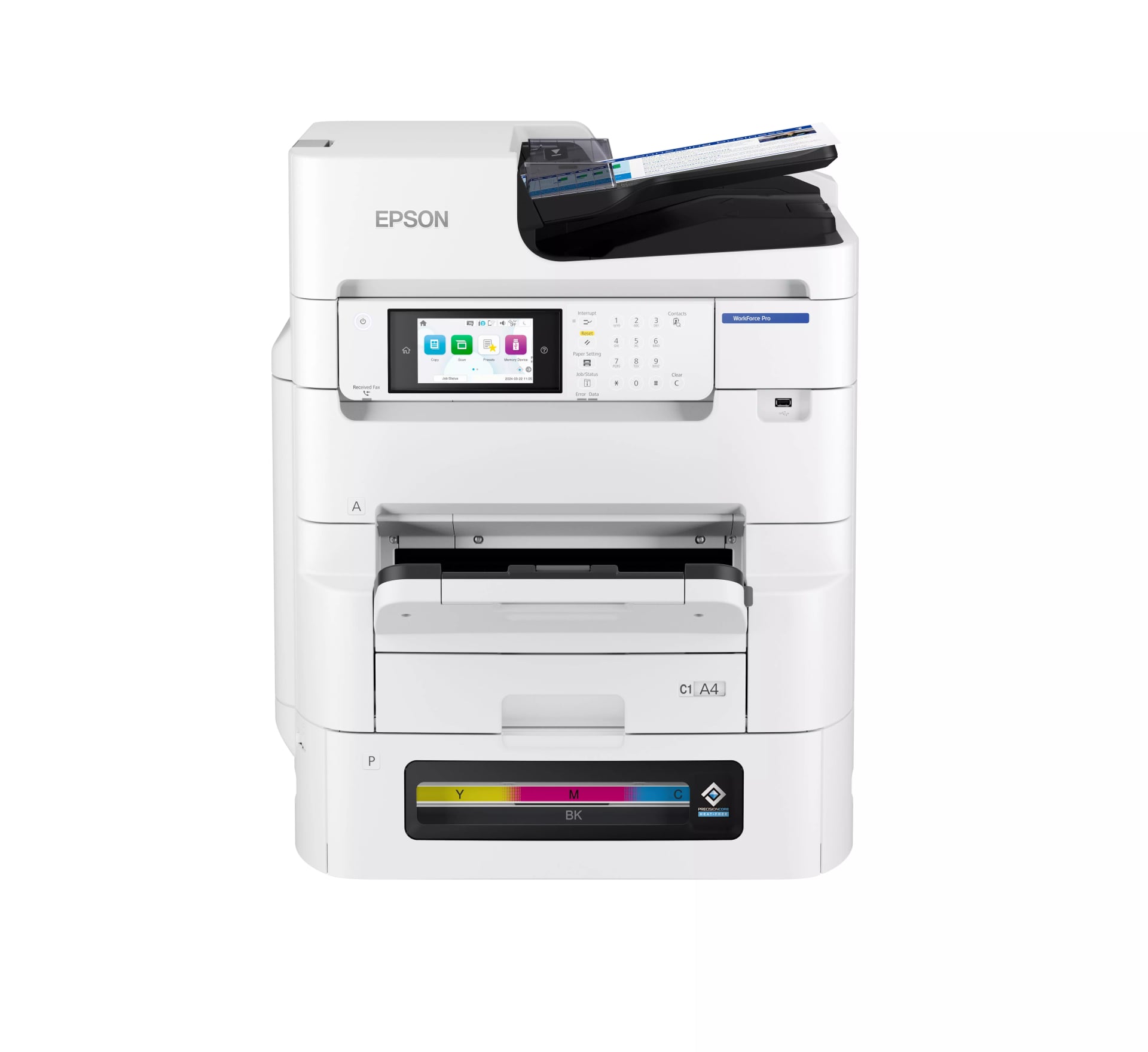 Epson WorkForce Pro EM-C8101 BA A3-RIPS-Farb-Multifunktionsdrucker – Ansicht 1